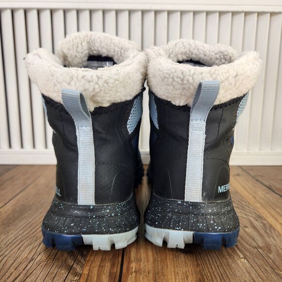 Merrell Bravada Knit Bluff Polar Womens Sz 9.5 Poseidon Waterproof Hiking Boots - Picture 4 of 10